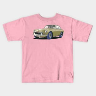 MGB GT Vintage Car in Bronze Metallic Kids T-Shirt